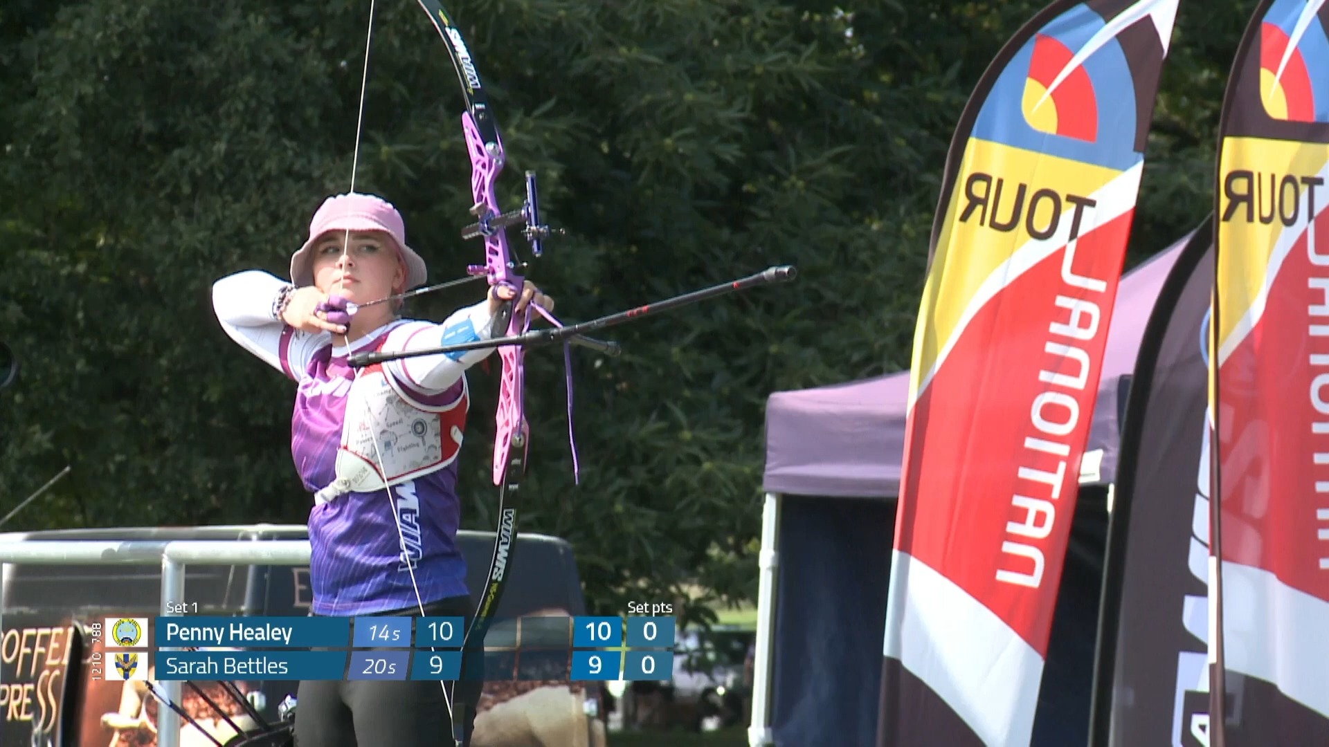 关于纽西兰运动员在射箭比赛中积极备战的信息